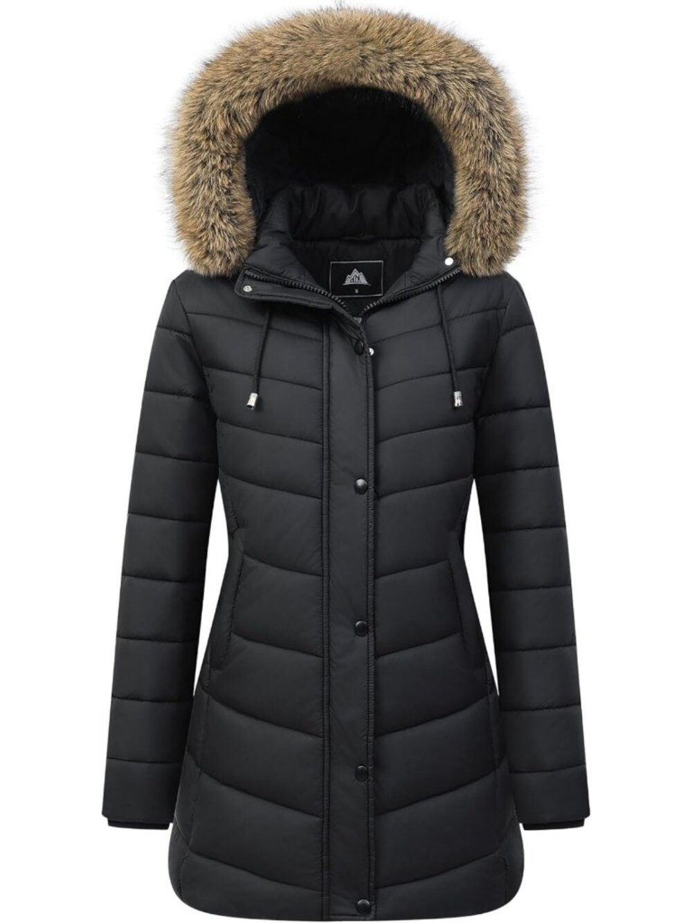 Cozy Women's Long Winter Puffer Coat - Thick Fleece Lined Down Jacket